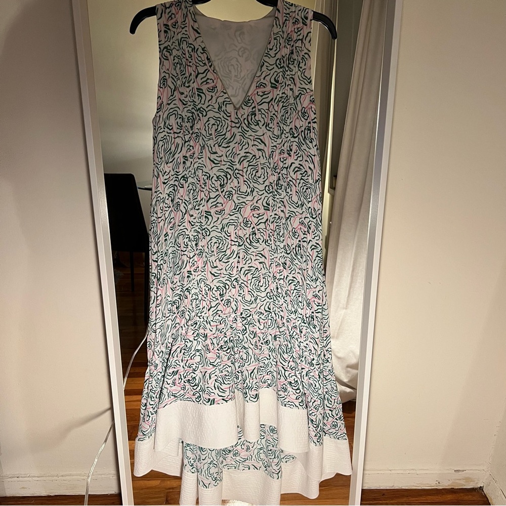 3.1 phillip lim stitched hem high low dress size 4 viscose C6 - Picture 5 of 9